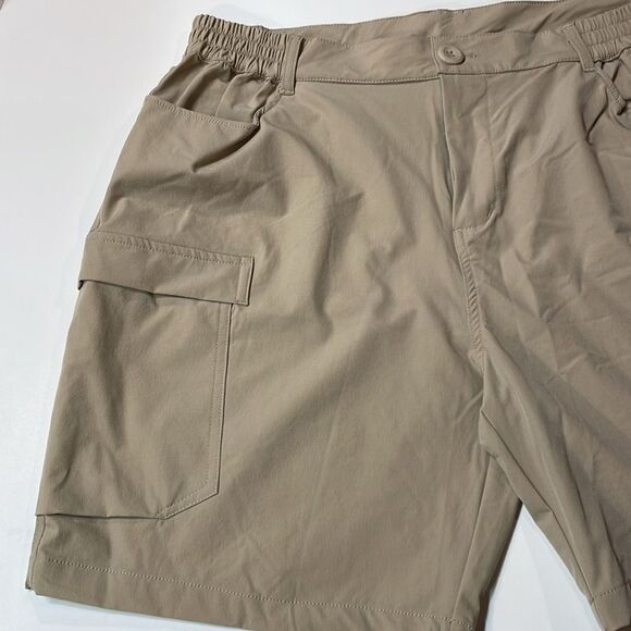 Willit Womens Tan Cargo Stretch Shorts Sz L - Picture 2 of 10